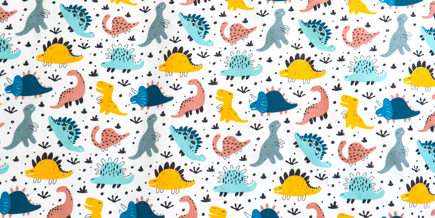 Poszewka 40x60 cm dinozaury kolory